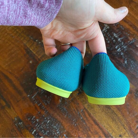 Rothy’s jade loafers women’s size 6.5 teal flats retired color - Picture 4 of 7
